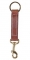 Tory Leather Key Fob with Brass Bolt Snap