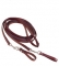 Tory Leather Long Bridle Leather Draw Rein with Girth Loops - Havana