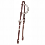 Tory Leather Oklahoma Silver Full Ear Piece One Ear Headstall