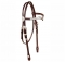 Tory Leather Oklahoma Silver V-Brow Band Headstall