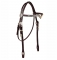 Tory Leather San Diego Berry Style Silver V Brow Headstall