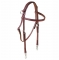 Tory Leather Side Check Headstall with Nickel Snap Ends