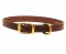 Tory Leather Wide Plain Leather Dog Collar