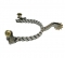 Twist Wire ½" Band Stainless Steel Ladies Roping Spur
