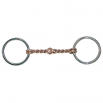 Twisted Copper Wire Loose Ring Mini Horse Bit - 3.5"