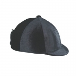 Velvet Stretch Helmet Cover with Peak Button