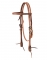 Weaver Leather 2 Tone Browband Headstall - 5/8", Floral