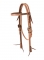 Weaver Leather 2-Tone Browband Headstall - 3/4", Floral