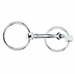 Weaver Leather All Purpose Ring Snaffle Curved Bit