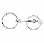 Weaver Leather All Purpose Ring Snaffle Curved Bit