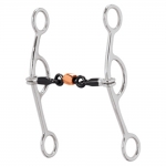 Weaver Leather Gag Bit, 5" Sweet Iron Mouth with Copper Roller