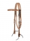 Weaver Leather Golden Brown Harness Leather Browband Headstall, Rasp