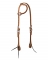 Weaver Leather Golden Brown Harness Leather Flat Sliding Ear Headstall, Rasp