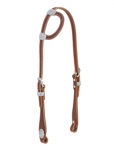 Weaver Leather Hand Tooled Flat Sliding Ear Headstall with Sunburst