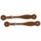 Weaver Leather Hand Tooled Spur Straps, Thin, Wagon Wheel Border