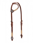 Weaver Leather Harness Leather Flat Sliding Ear Headstall