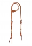 Weaver Leather Harness Leather Flat Sliding Ear Headstall