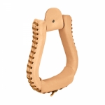 Weaver Leather Natural Leather Covered Contest Stirrups