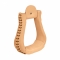 Weaver Leather Natural Leather Covered Bell Neck Stirrups