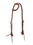 Weaver Leather ProTack Burgundy Latigo Leather Flat Sliding Ear Headstall