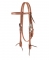 Weaver Leather Russet Harness Leather Browband Headstall, Cross