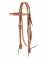 Weaver Leather Russet Harness Leather Browband Headstall, Triangle