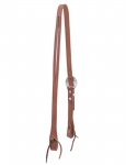 Weaver Leather Russet Harness Leather Flat Split Ear Headstall, Floral