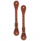 Weaver Leather Single-Ply Ladies' Brown Latigo Leather Spur Straps