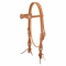 Weaver Leather Snap Tack Browband Headstall Golden Brown