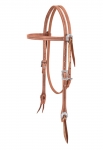 Weaver Leather Stockman Browband Headstall, Russet