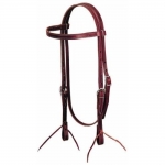 Weaver Leather Straight Browband Headstall, Burgundy Latigo