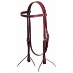 Weaver Leather Straight Browband Headstall, Burgundy Latigo