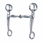 Weaver Leather Tom Thumb Snaffle Bit with 5" Mouth, Nickel Plated