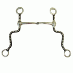 Western Snaffle Antique Shanks w/Dots Bit