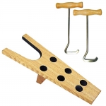 Wooden Boot Jack With Wooden Boot Pulls