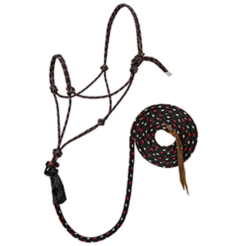 WEAVER LEATHER Silvertip #95 Rope Halter with 10' Lead, Large